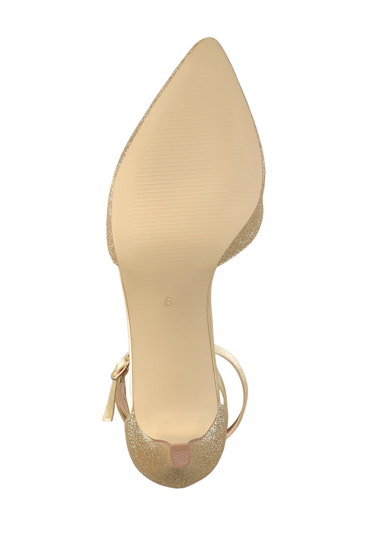 Journee Collection Luela Glitter Ankle Strap Pump, Alternate, color, Gold