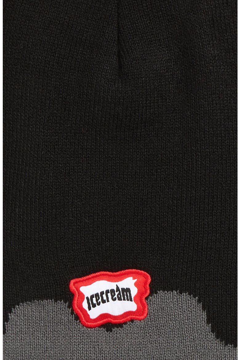 Two Tone Beanie, Alternate, color, BLACK