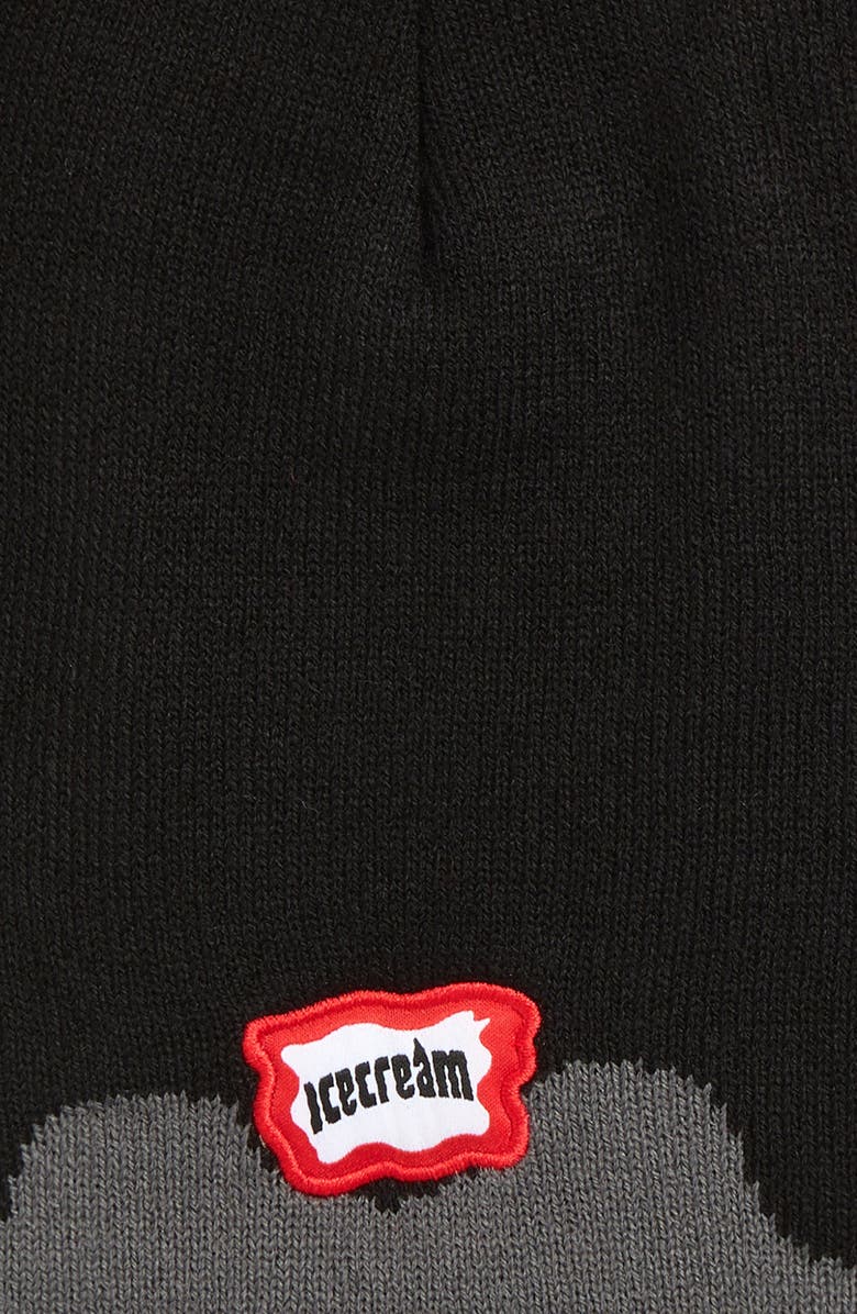 ICECREAM Two Tone Beanie, Alternate, color, Black