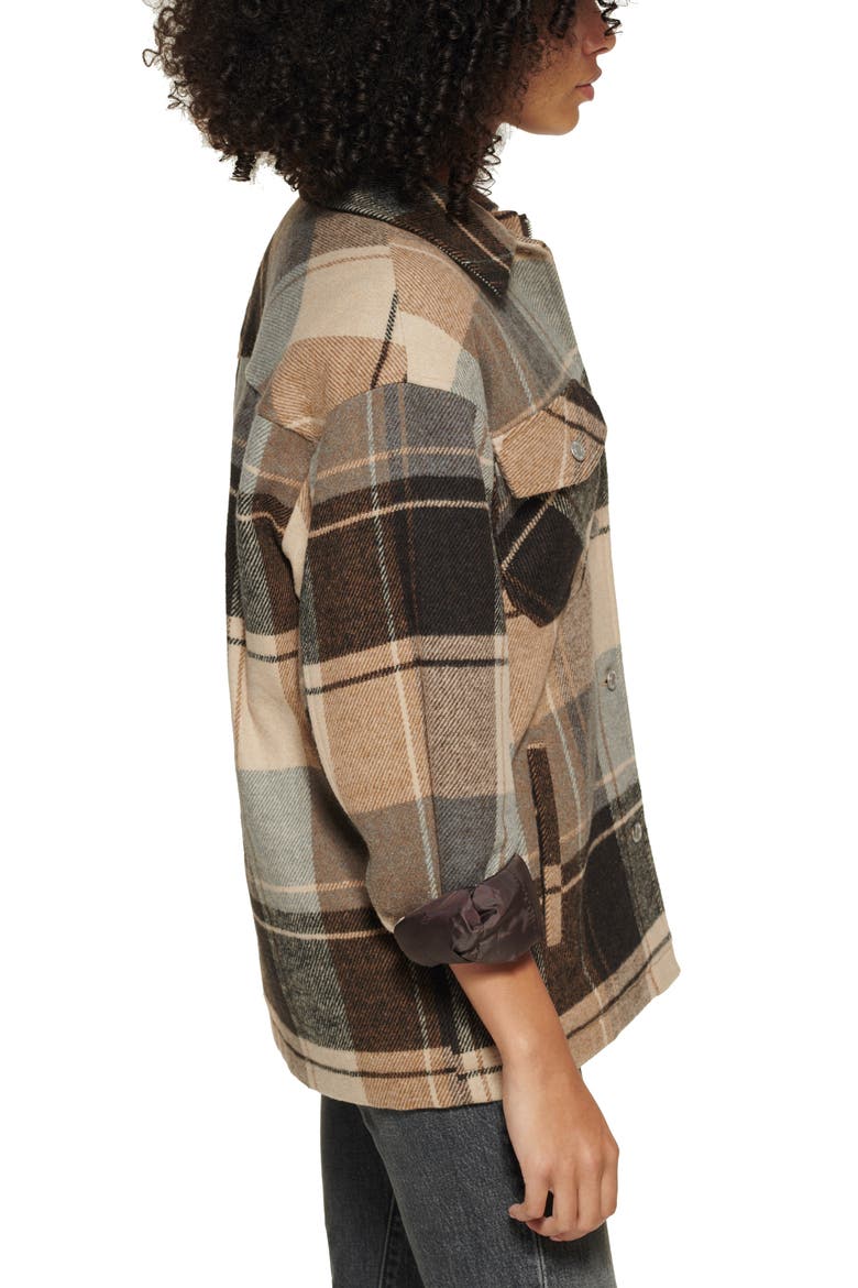 Levi’s® Women's Fashion Shirt Jacket, Alternate, color, BROWN PLAID