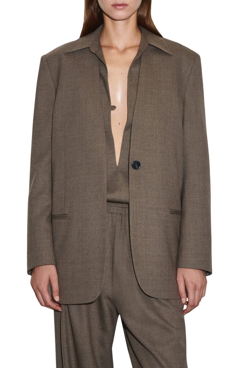 COS Elixir Blazer, Main, color, Grey Medium Dusty