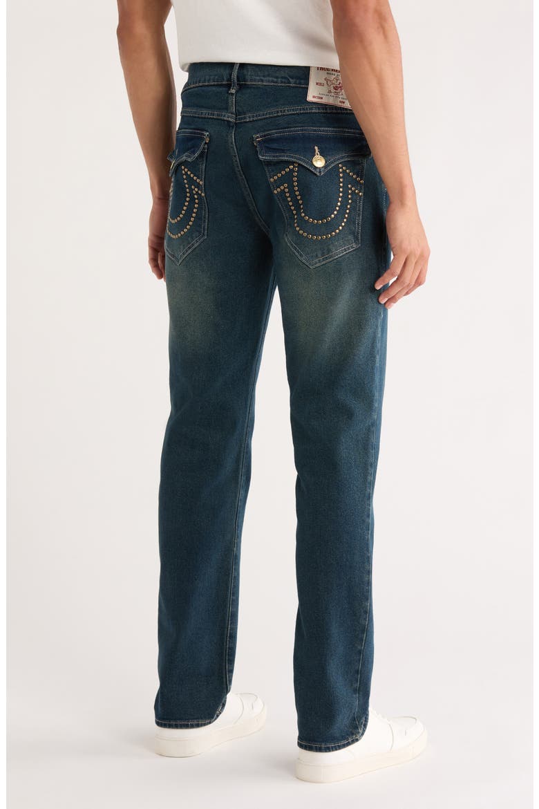 Geno Studded Slim Fit Jeans, Alternate, color, MEDIUM AMBER NIGHTS WASH