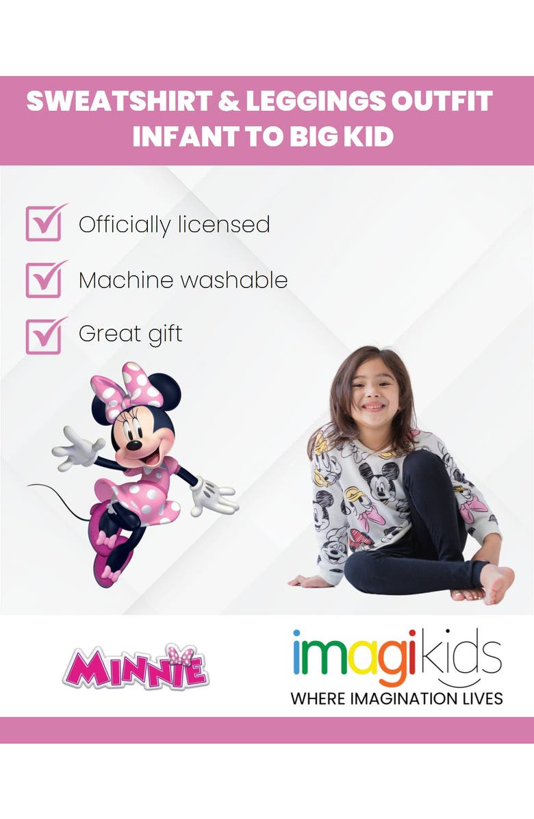 Disney Sweatshirt & Leggings Set, Alternate, color, Mickey Friends Black