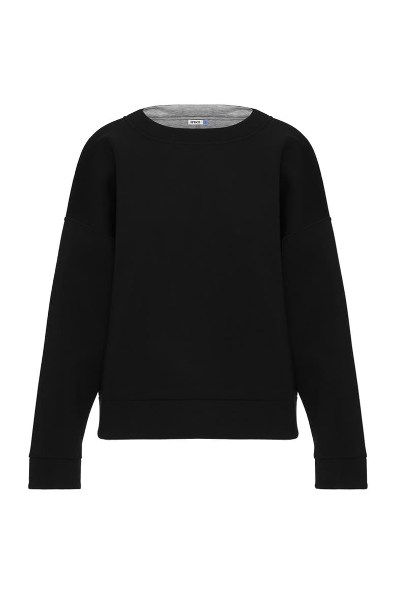 The Reversible Sweatshirt, Alternate, color, Black/Gray