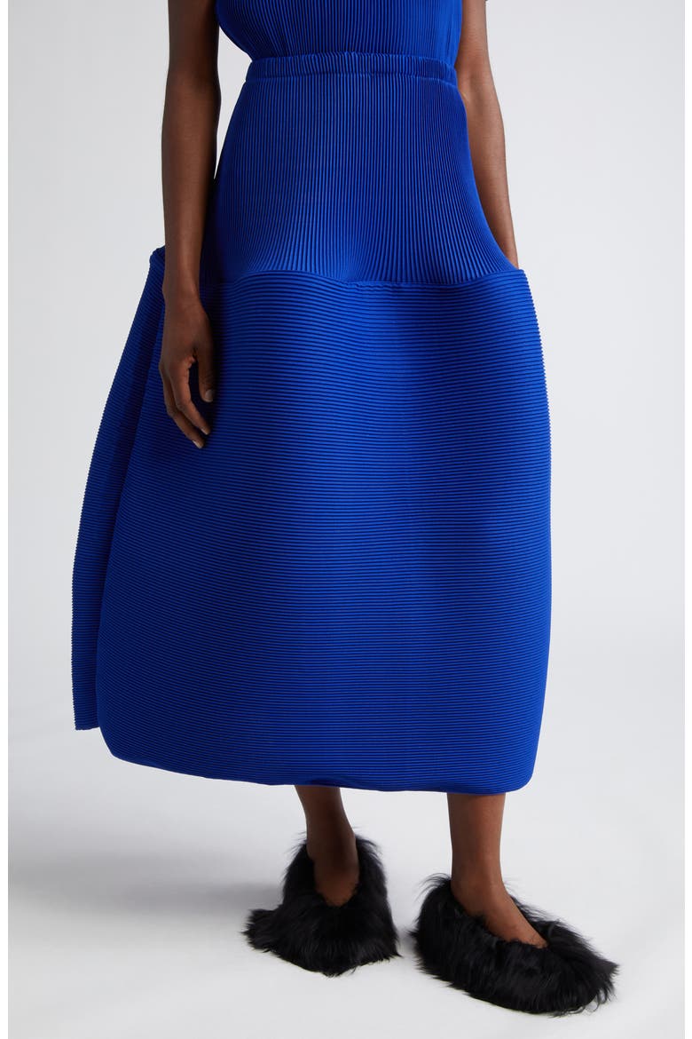 Ripple Pleated A-Line Skirt, Main, color, BLUE RIPPLE