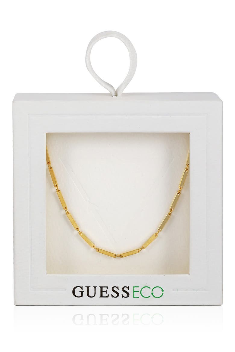 Flat Chain Necklace, Main, color, GOLDTONE