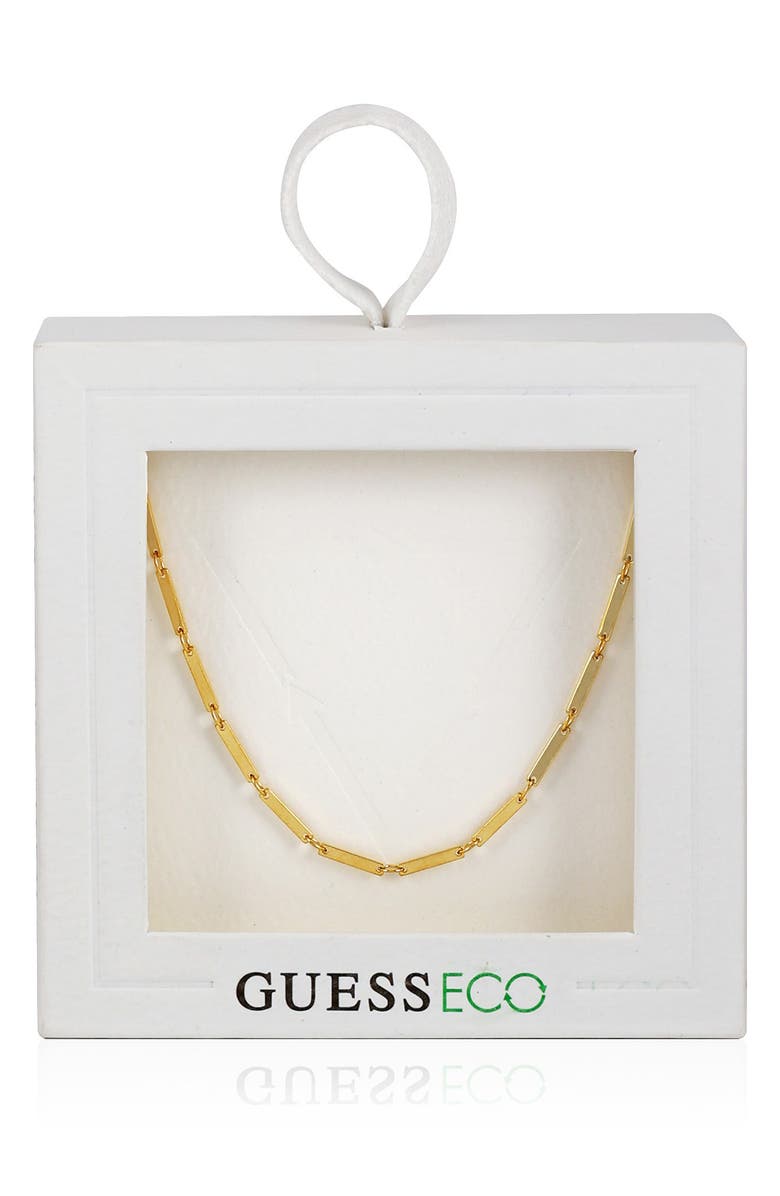 GUESS Flat Chain Necklace, Alternate, color, Goldtone