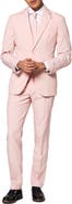 OppoSuits Pink Blush Slim Fit Two-Piece Suit & Tie Set