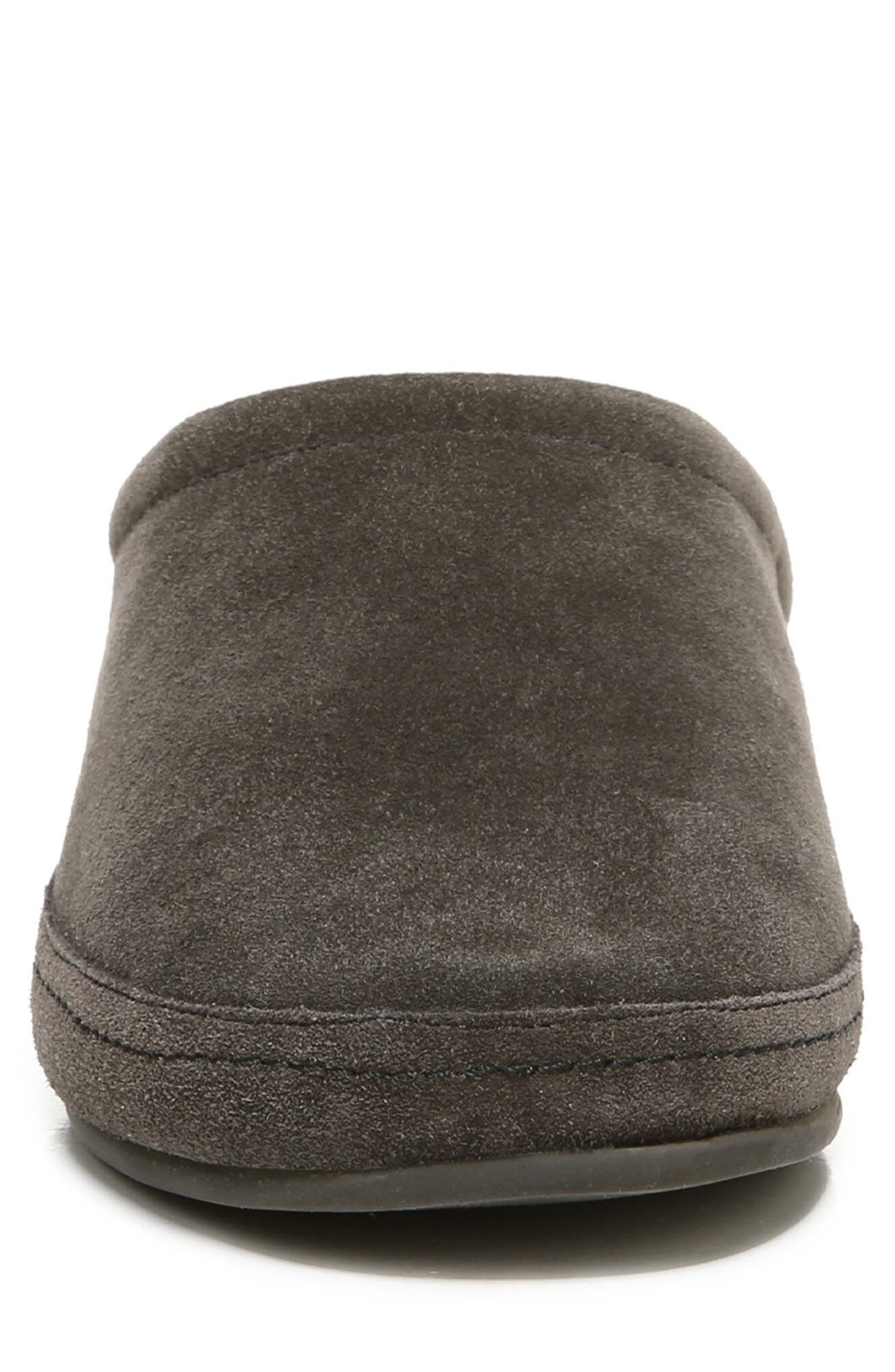 Howell Faux Shearling Lined Slipper, Alternate, color, GRAPHITE FAUX FUR