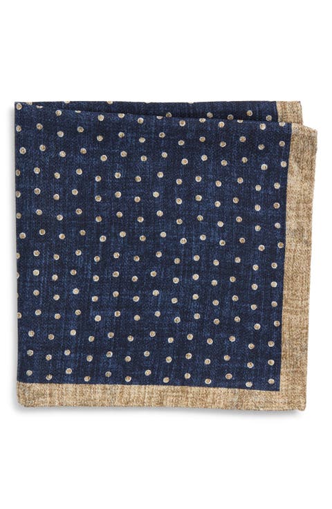 Thelon Dotted Silk Pocket Square