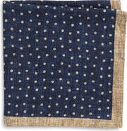 Jack Victor Thelon Dotted Silk Pocket Square