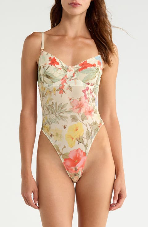 Underwire Mesh Bodysuit
