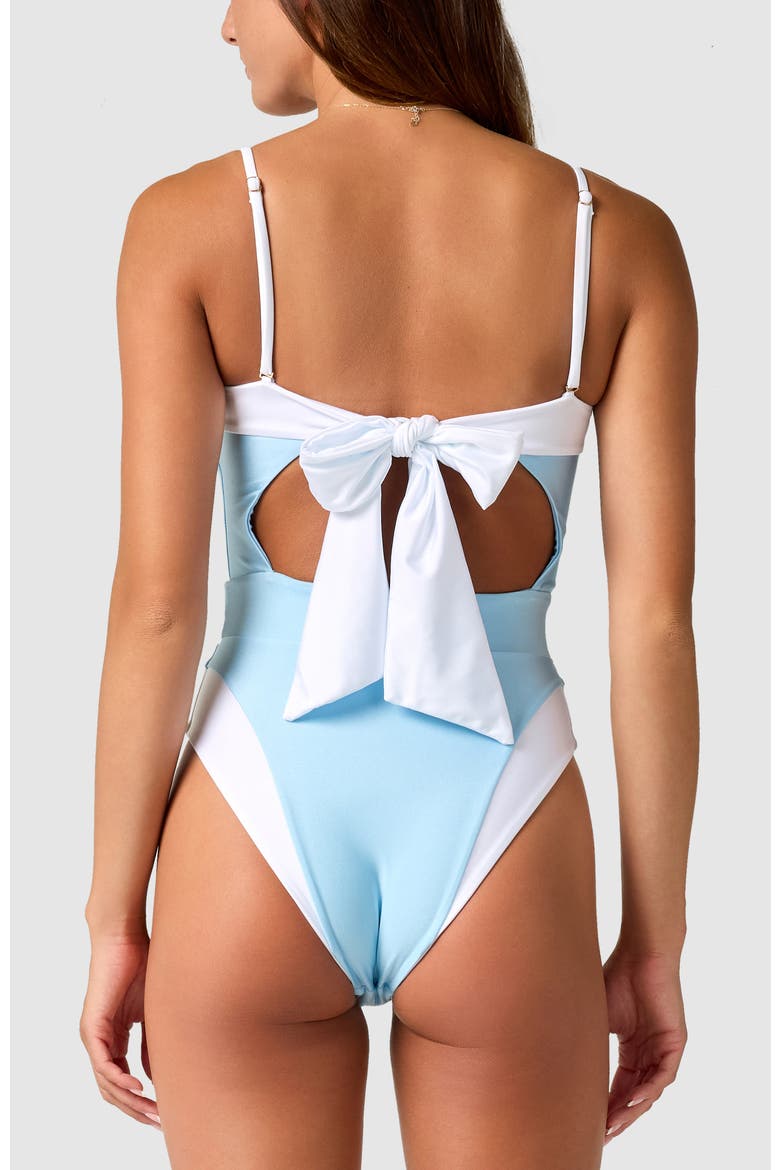 Cherish One-Piece Swimsuit, Alternate, color, Airy Blue