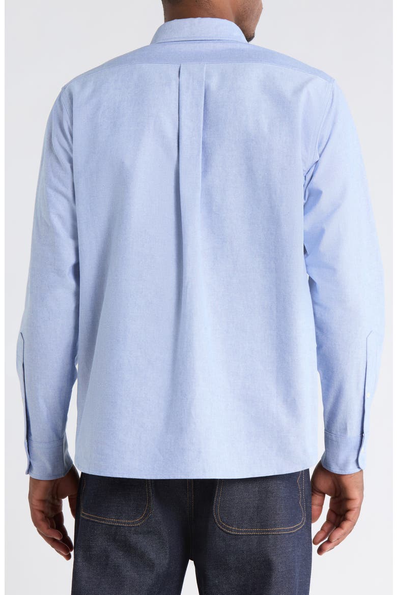x Brooks Brothers California Selvedge Oxford Button-Down Shirt, Alternate, color, BLUE