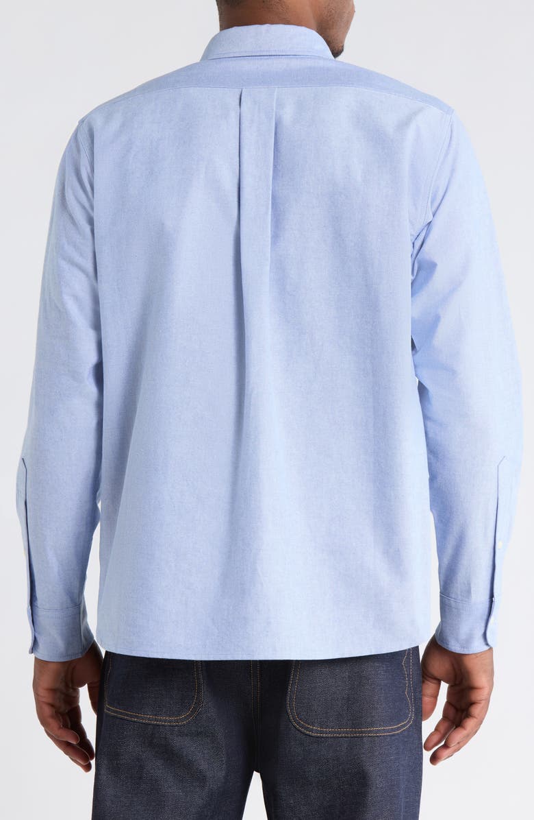 Brain Dead x Brooks Brothers California Selvedge Oxford Button-Down Shirt, Alternate, color, Blue