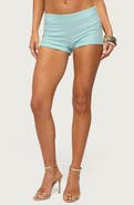 EDIKTED Atile Textured Knit Micro Shorts