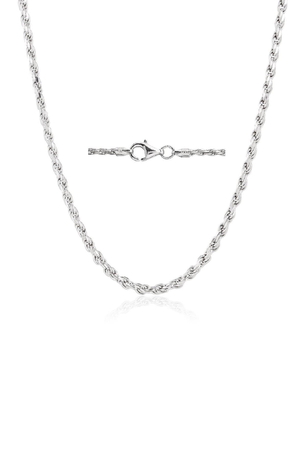 BEST SILVER Sterling Silver Rope Chain 20"