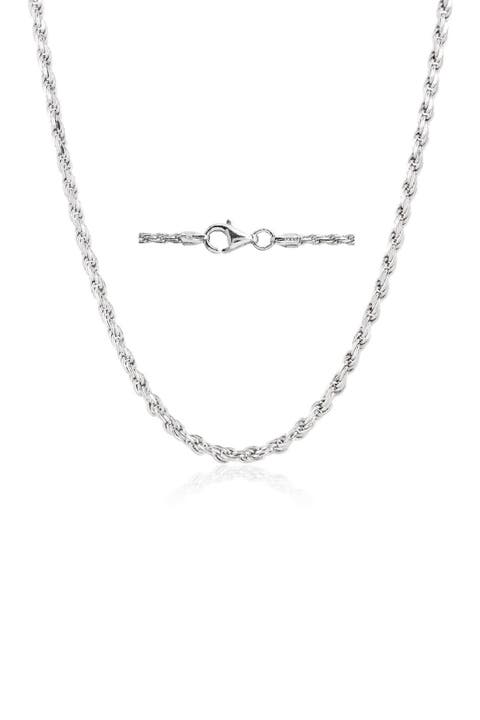 Sterling Silver Rope Chain 20"