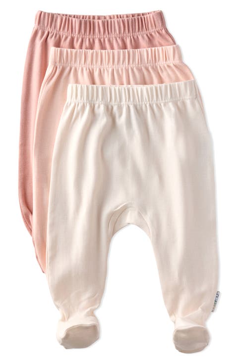 Fallon Footed Organic Cotton Assorted 3-Pack Pants (Baby)