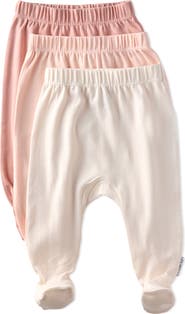 BUTTERBLU Fallon Footed Organic Cotton Assorted 3-Pack Pants