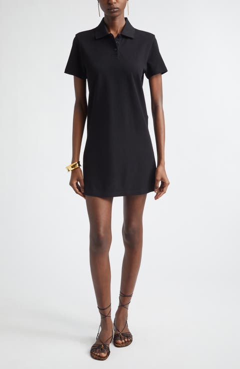 Cassandre Embroidered Cotton Piqué Minidress