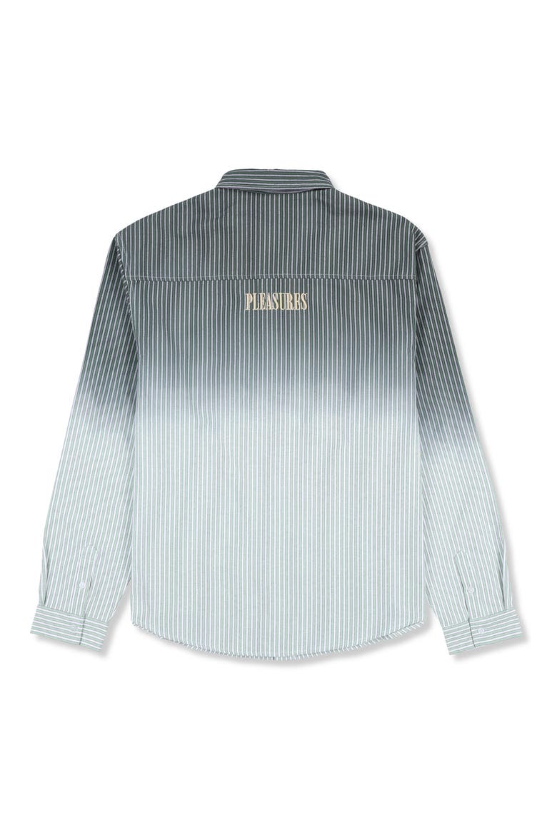 Fade Stripe Button-Up Shirt, Alternate, color, GREEN MULTI