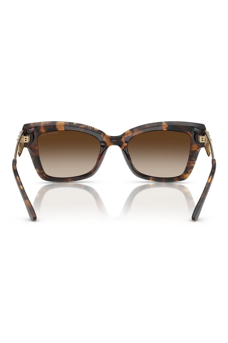 52mm Square Sunglasses, Alternate, color, DK TORT