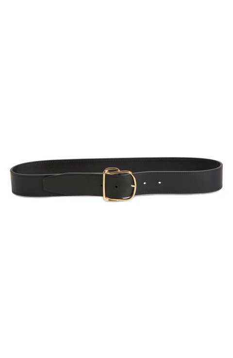Swirl Leather Belt