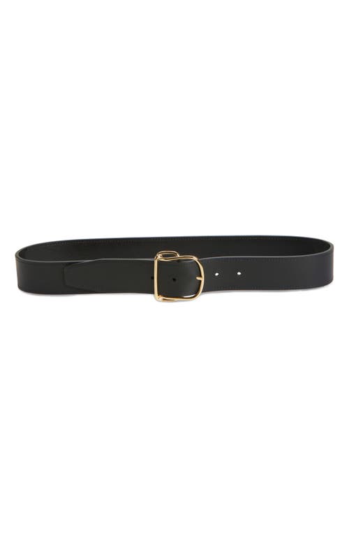 Totême Toteme Swirl Leather Belt In Black