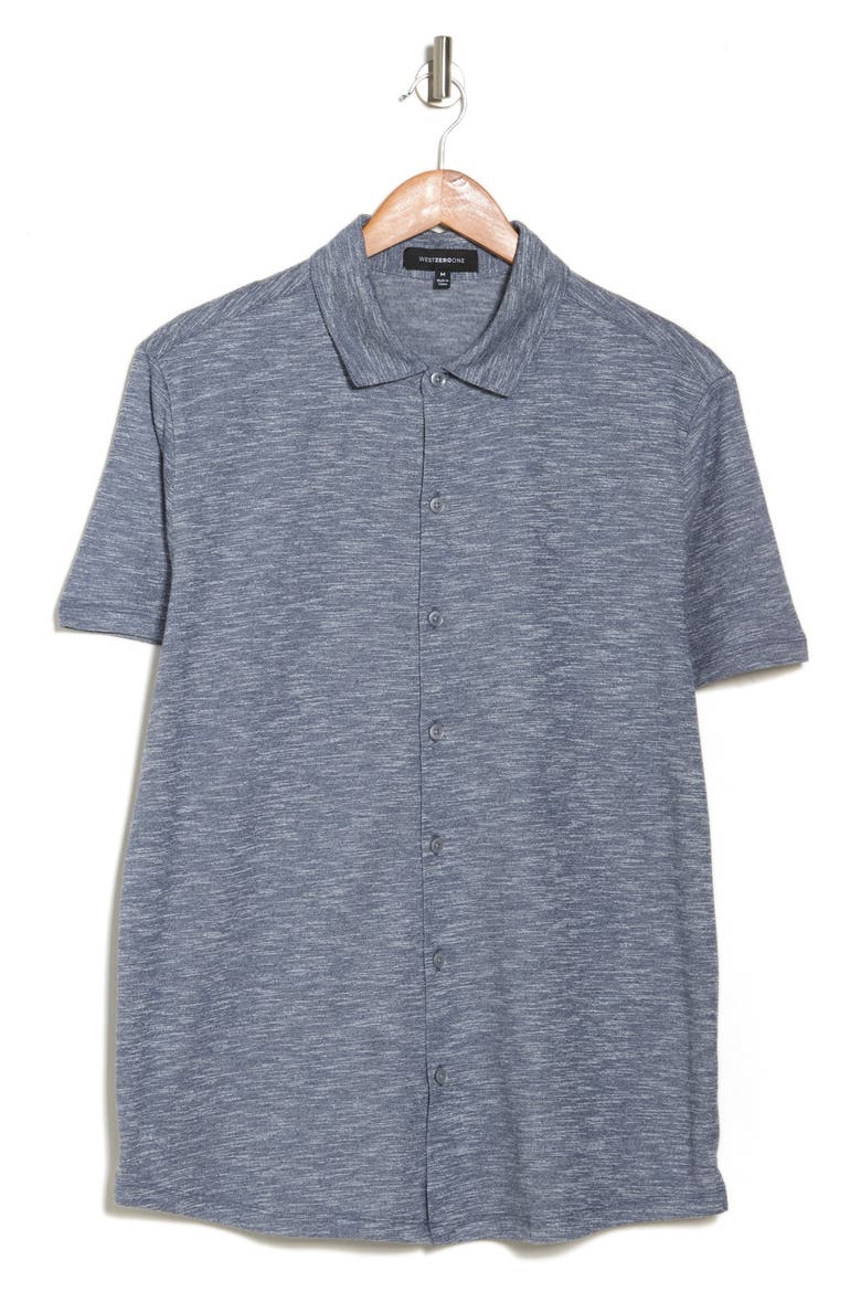 Sandon Short Sleeve Knit Shirt, Alternate, color, BLUE