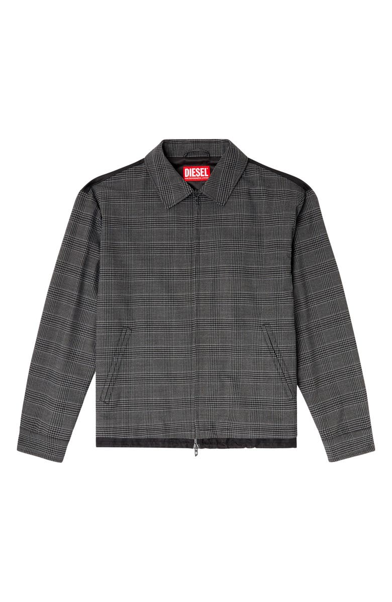 DIESEL<sup>®</sup> J-Ting Plaid Jacket, Alternate, color, Deep/ Black