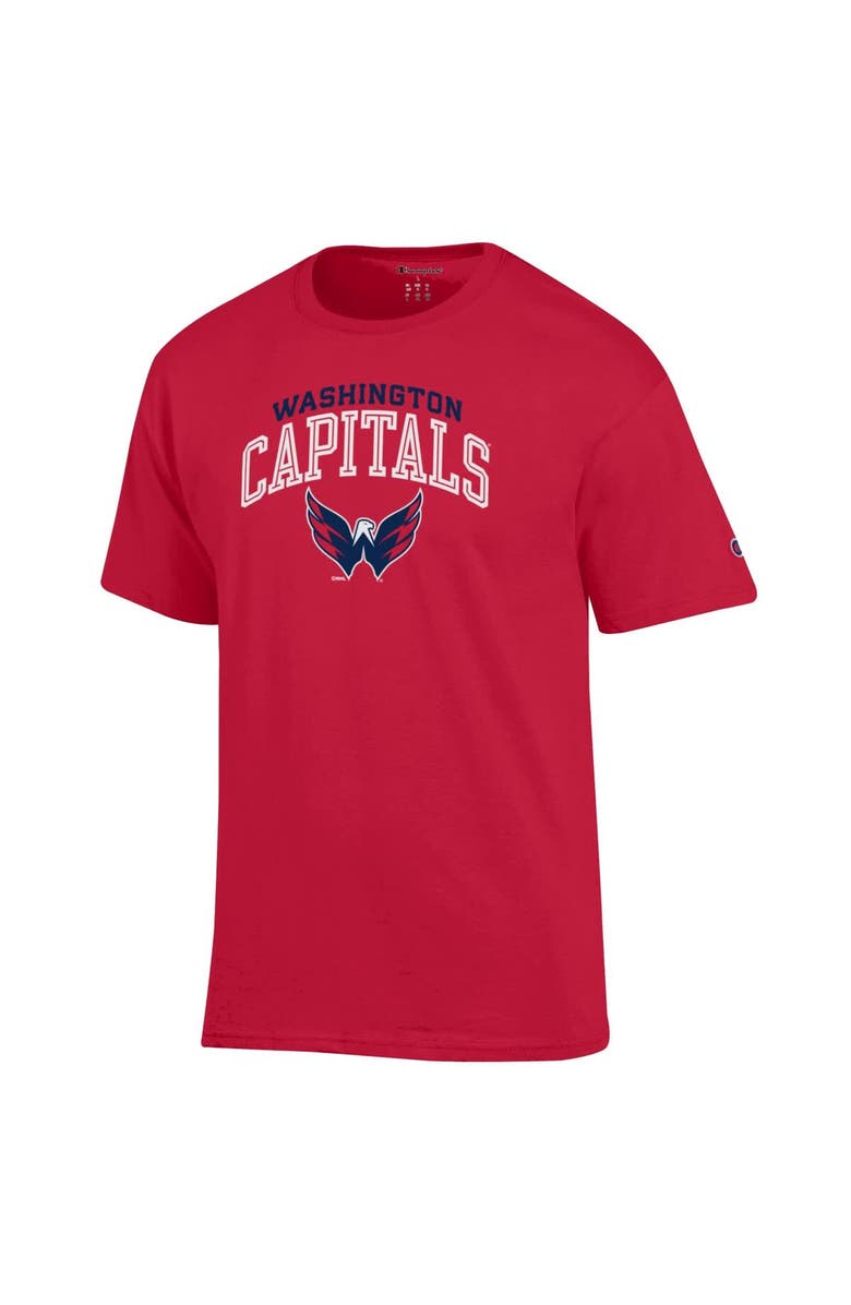 Champion Men's Champion Red Washington Capitals Primary Logo T-Shirt, Alternate, color, Red