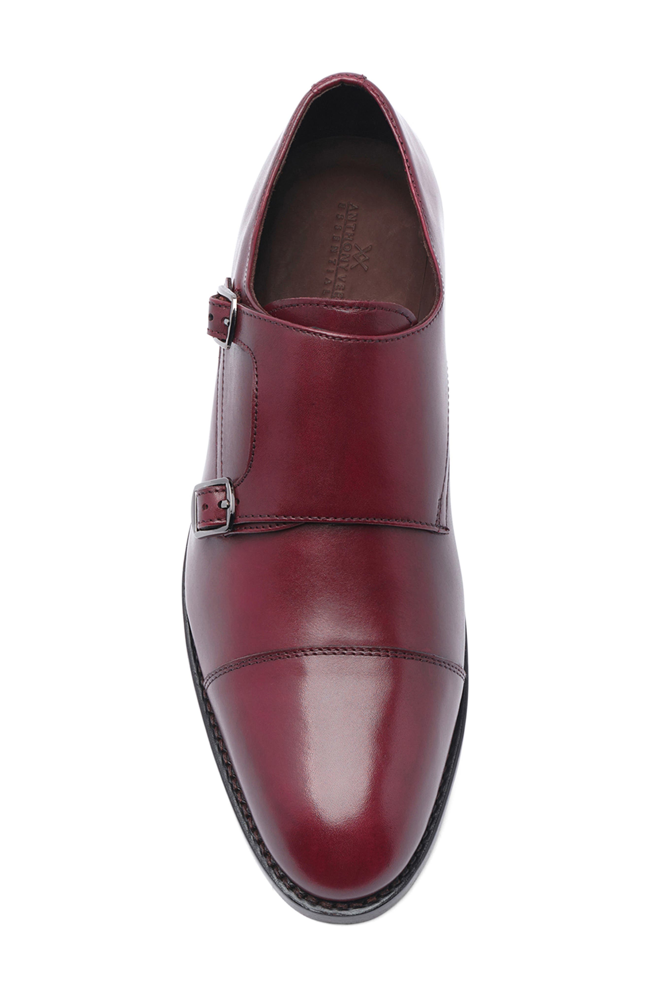 Roosevelt II Double Monk Strap Loafer, Alternate, color, OXBLOOD