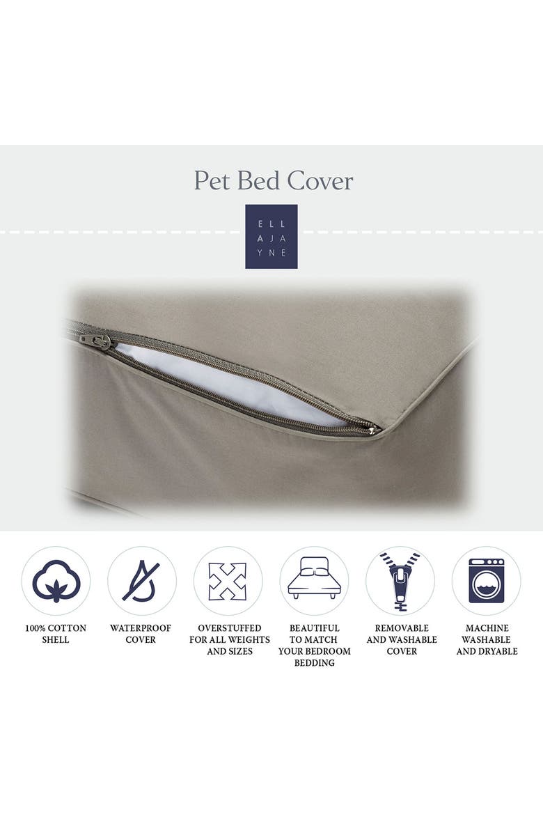 ELLA JAYNE HOME Waterproof Pet Bed Cover, Alternate, color, Grey