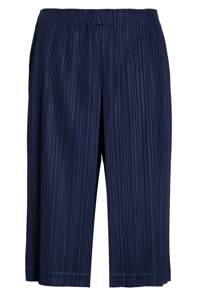 Thicker Bottoms 2 Pleated Bermuda Short, Alternate, color, NAVY