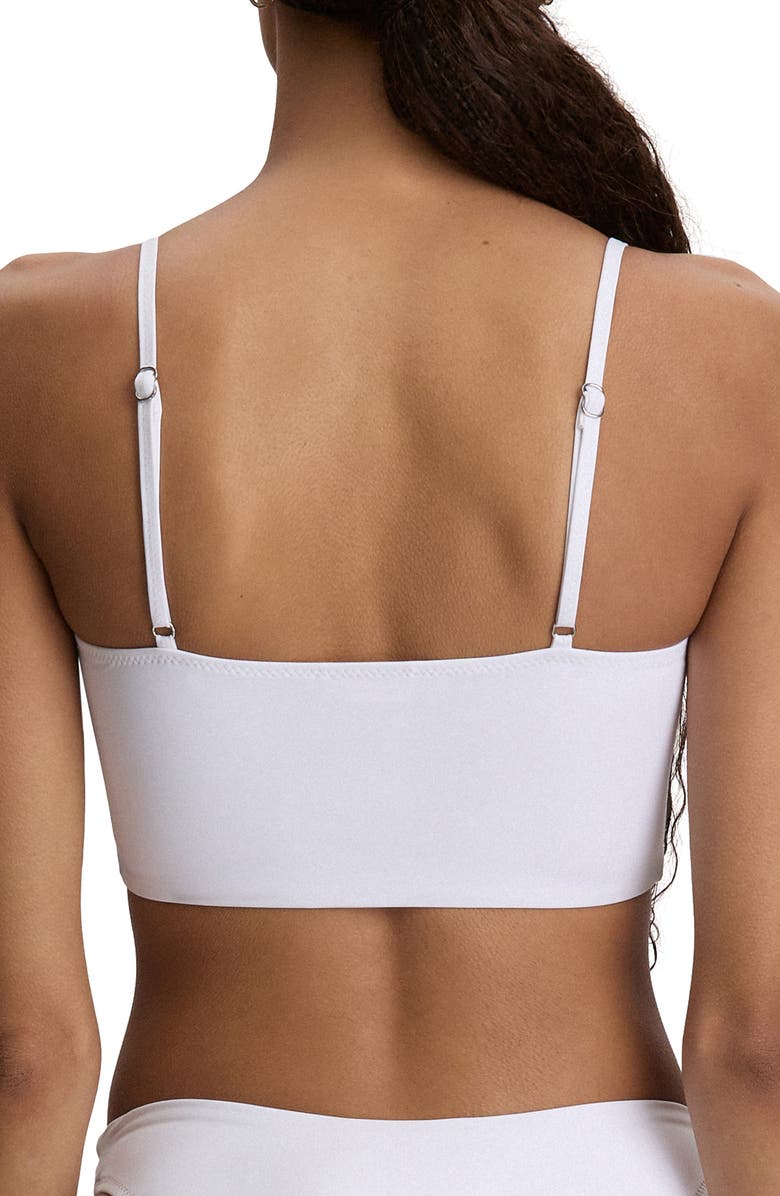 Polo Ralph Lauren Logo Crop Tankini Top, Alternate, color, White