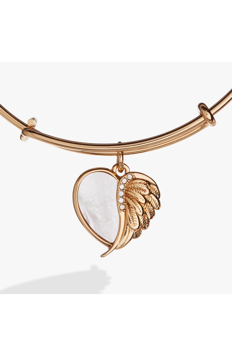Alex and Ani Wings of Protection Charm Bangle, Alternate, color, Gold