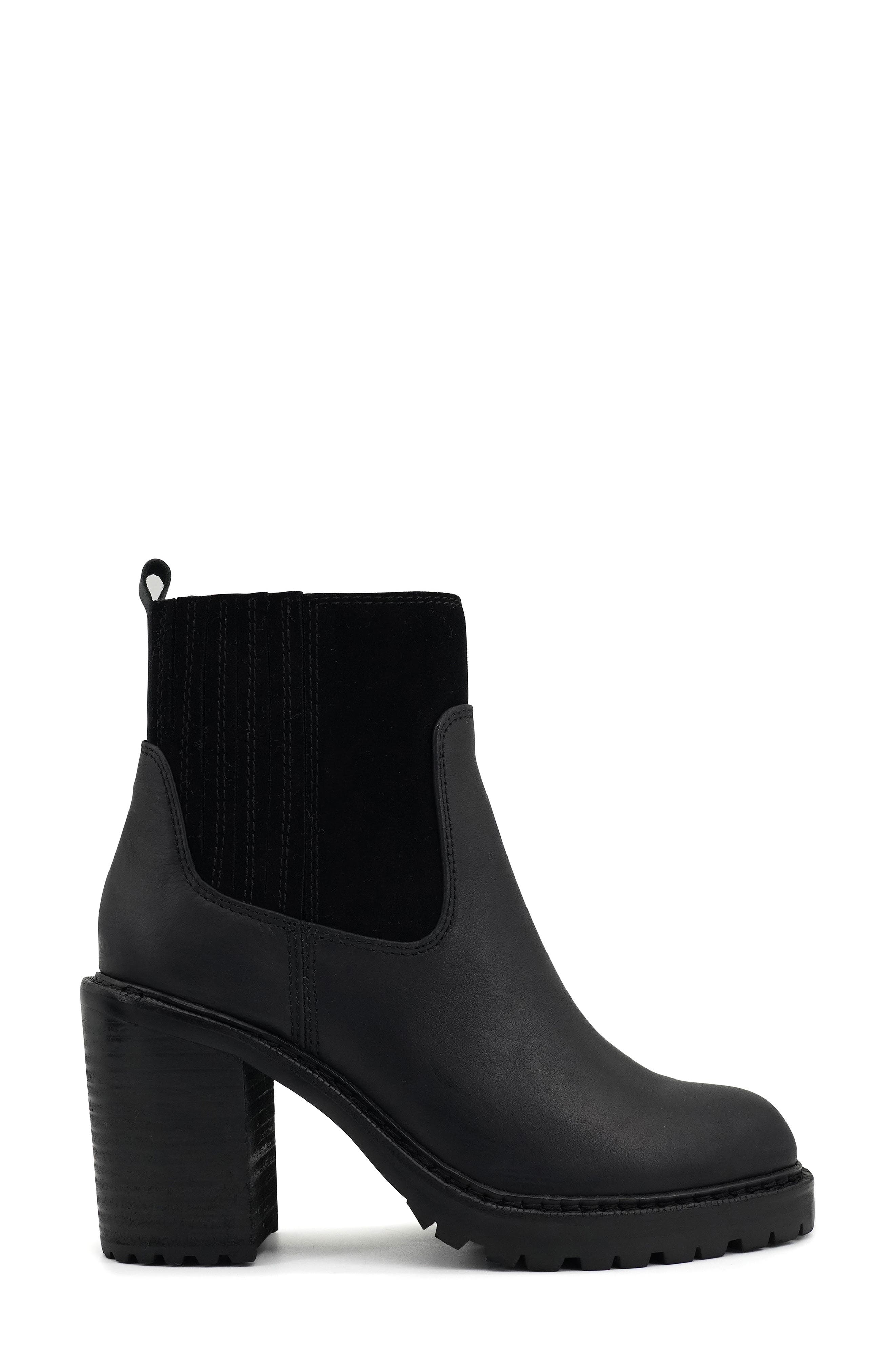 Artisan Crafted By Zigi Amalia Platform Chelsea Boot, Alternate, color, Black Leather