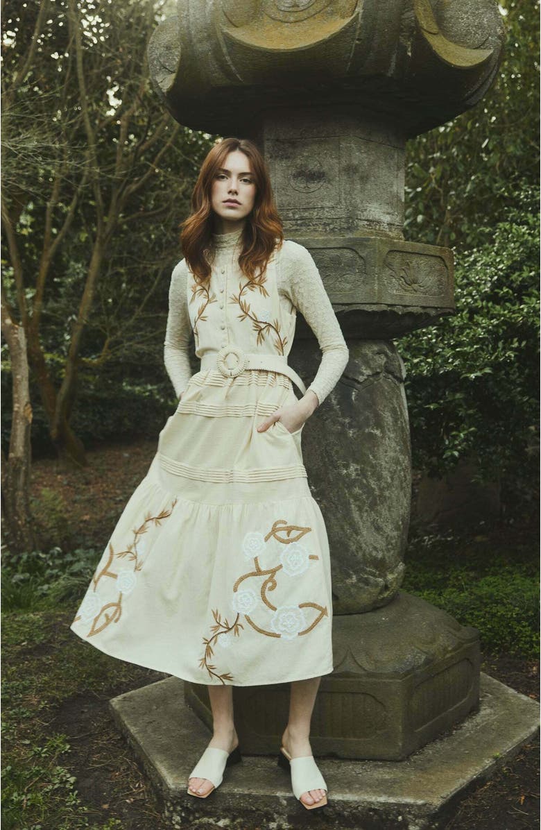 Eddy Sophia Dress, Alternate, color, Beige