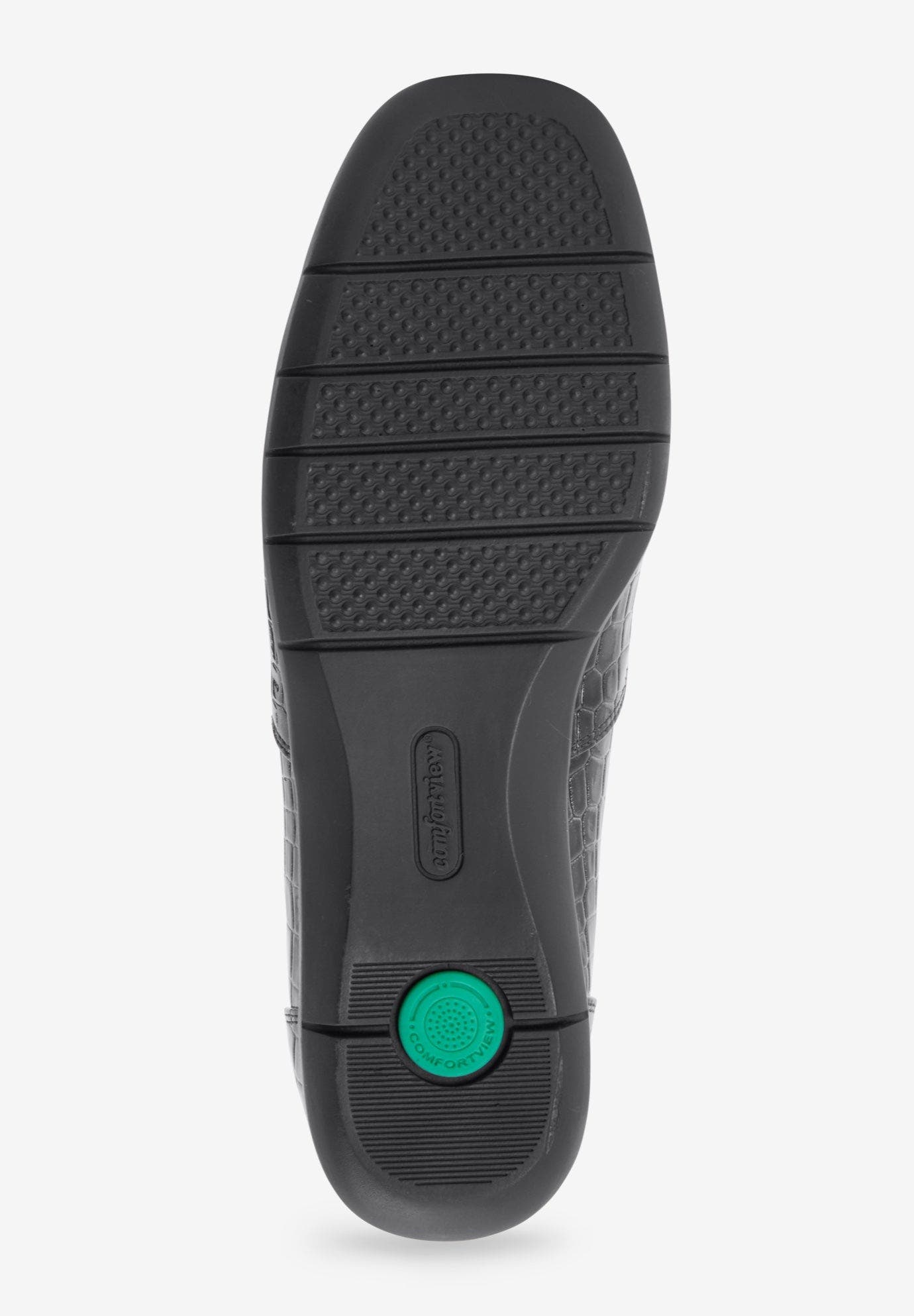 Comfortview The Leisa Slip On Flat, Alternate, color, Black