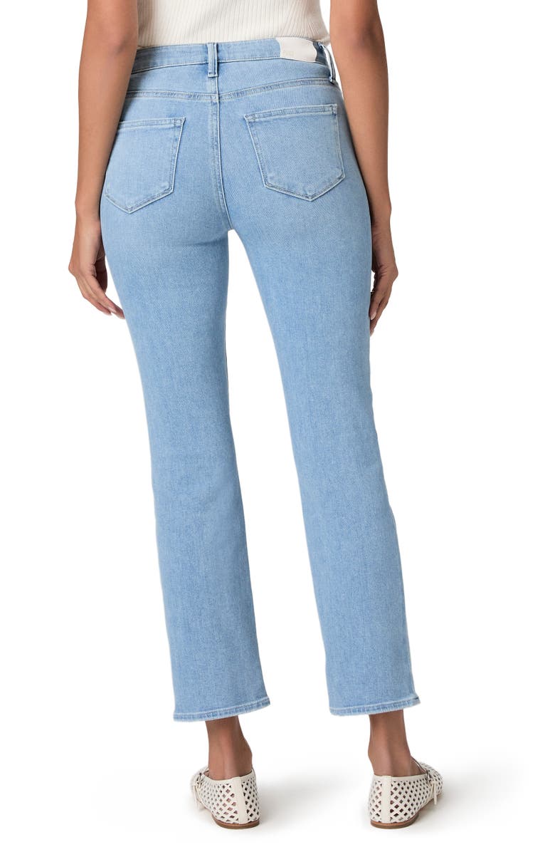 PAIGE Cindy High Waist Ankle Straight Leg Jeans, Alternate, color, Santorini Sky