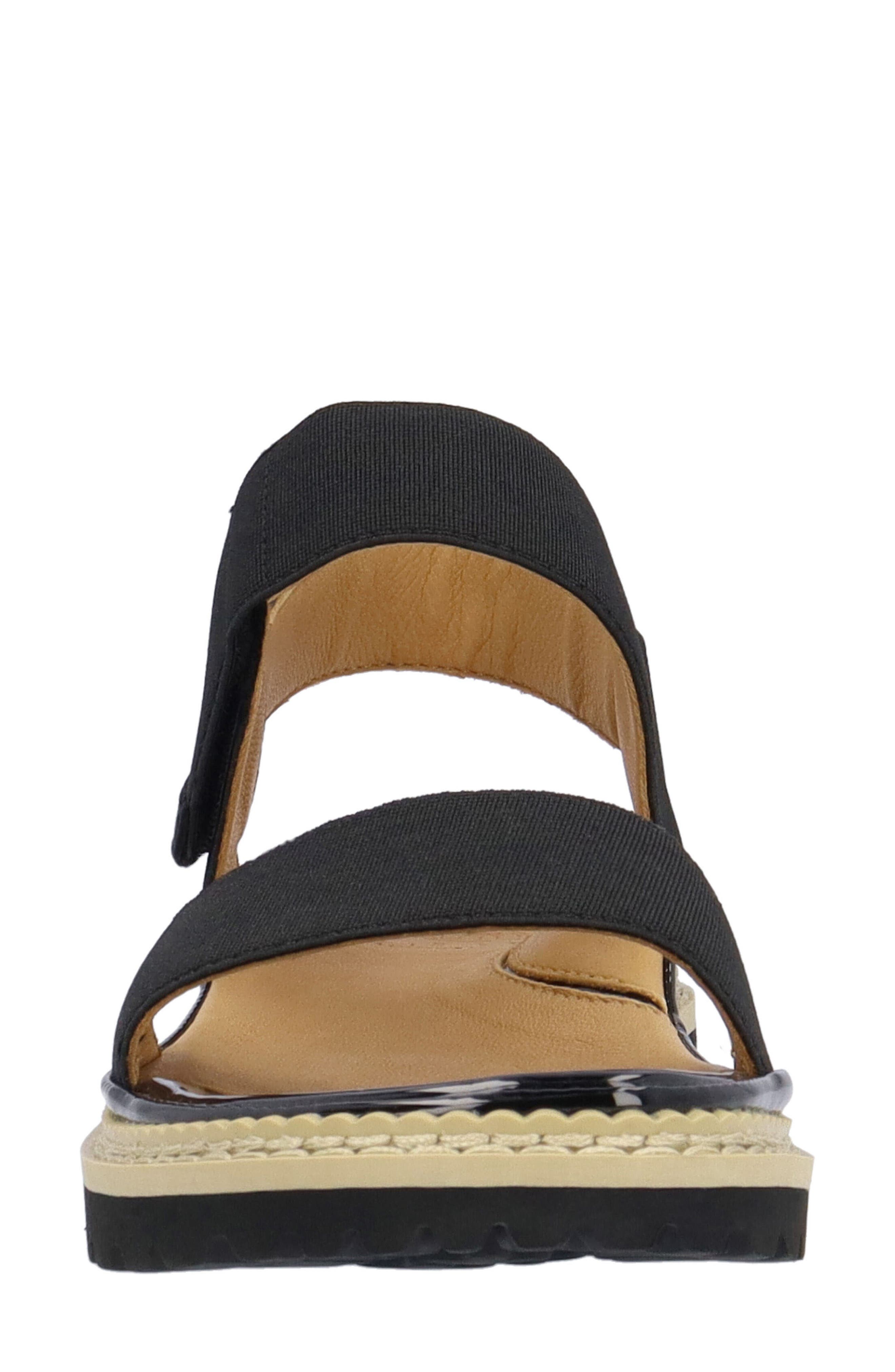 L'Amour des Pieds Delphina Ankle Strap Sandal, Alternate, color, Black