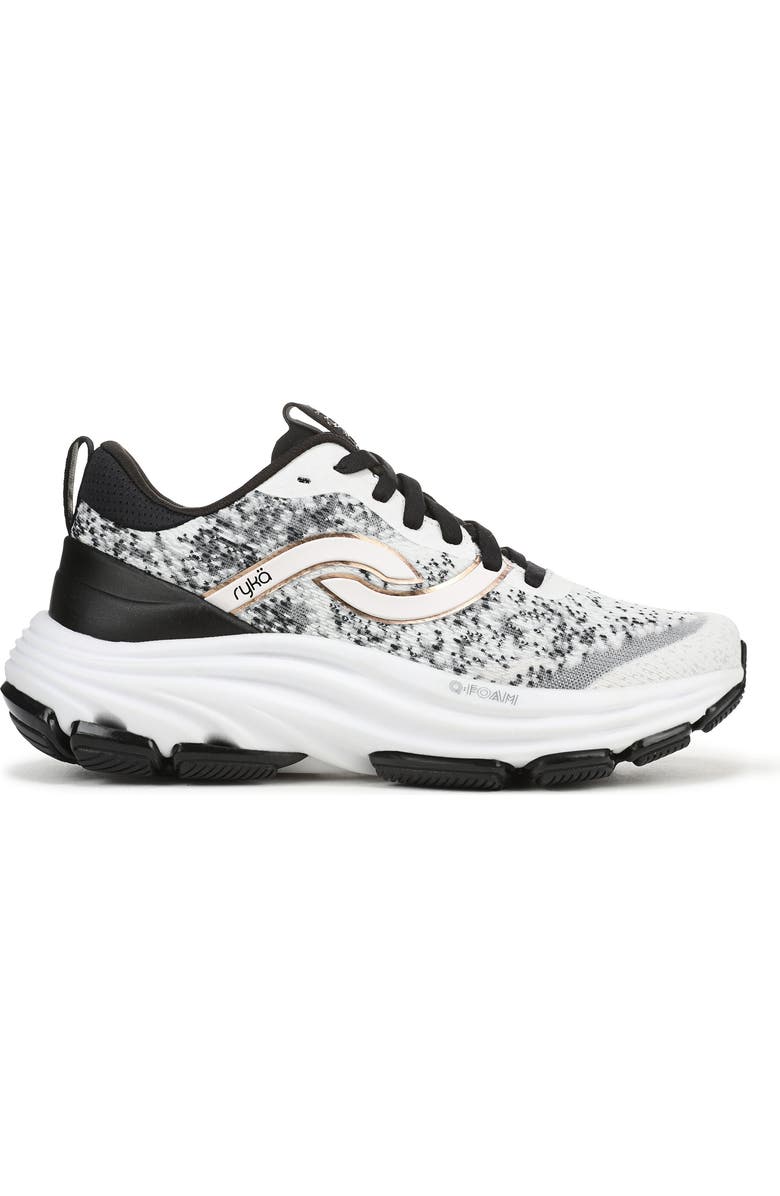 Rykä Dedicate Extra Sneaker, Alternate, color, White Black