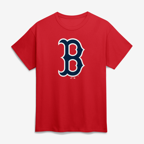 Men's Logo Athletic Red Boston Red Sox Official Logo T-Shirt