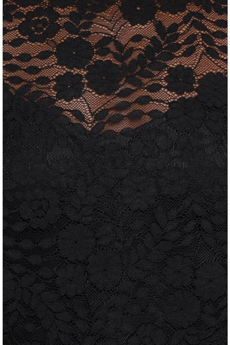 Lettie Lace Long Sleeve Top, Alternate, color, BLACK
