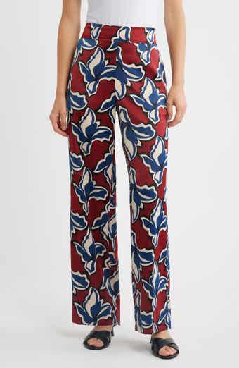 Floral High Waist Wide Leg Pants