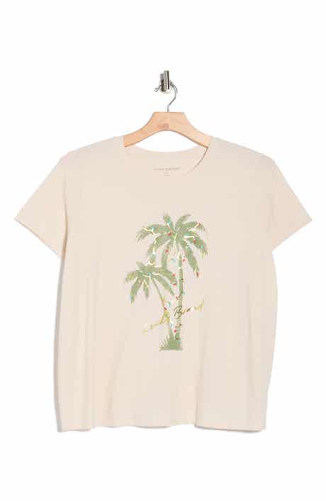 Lucky Brand Palm Lights Long Sleeve Graphic T-Shirt