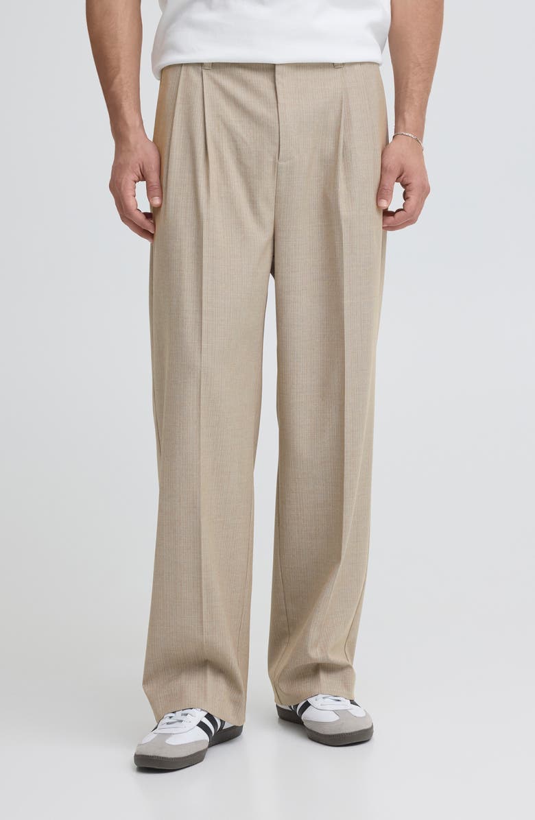 CASUAL FRIDAY Stripe Pleated Trousers, Main, color,