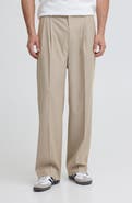 CASUAL FRIDAY Stripe Pleated Trousers