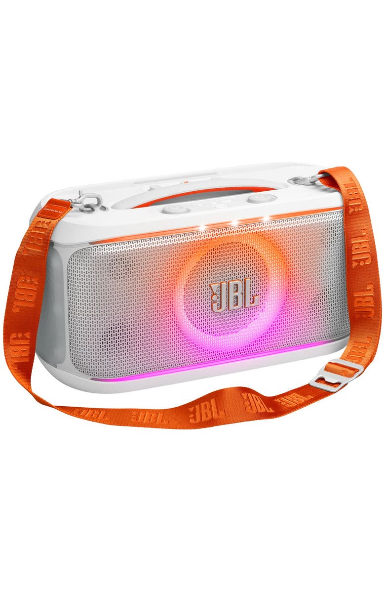 JBL On-The-Go 2 Plus PartyBox Bluetooth Speaker, Alternate, color, White